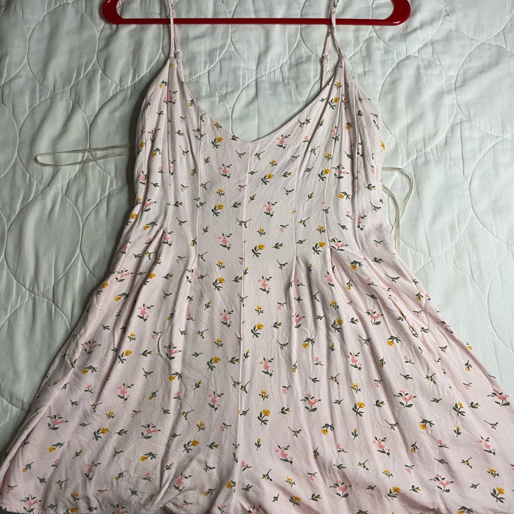 Pink Flower Romper